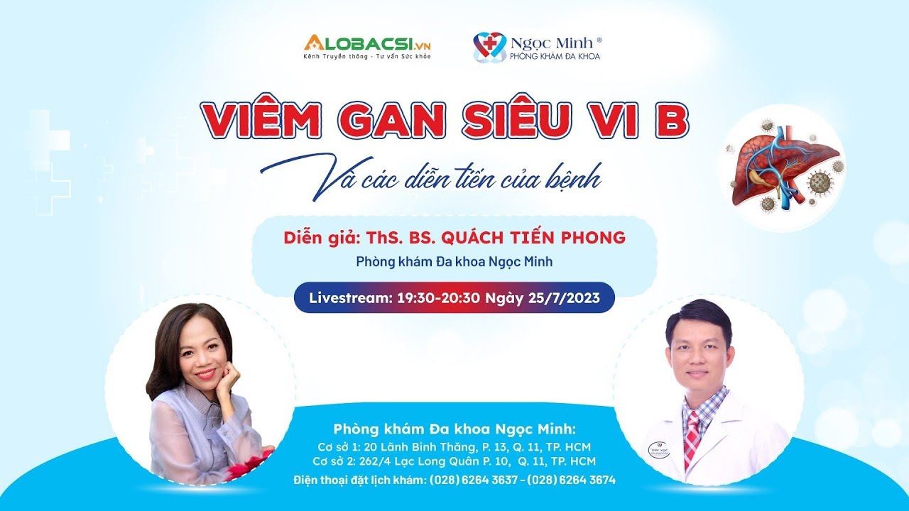Viêm gan siêu vi B và các diễn tiến của bệnh
