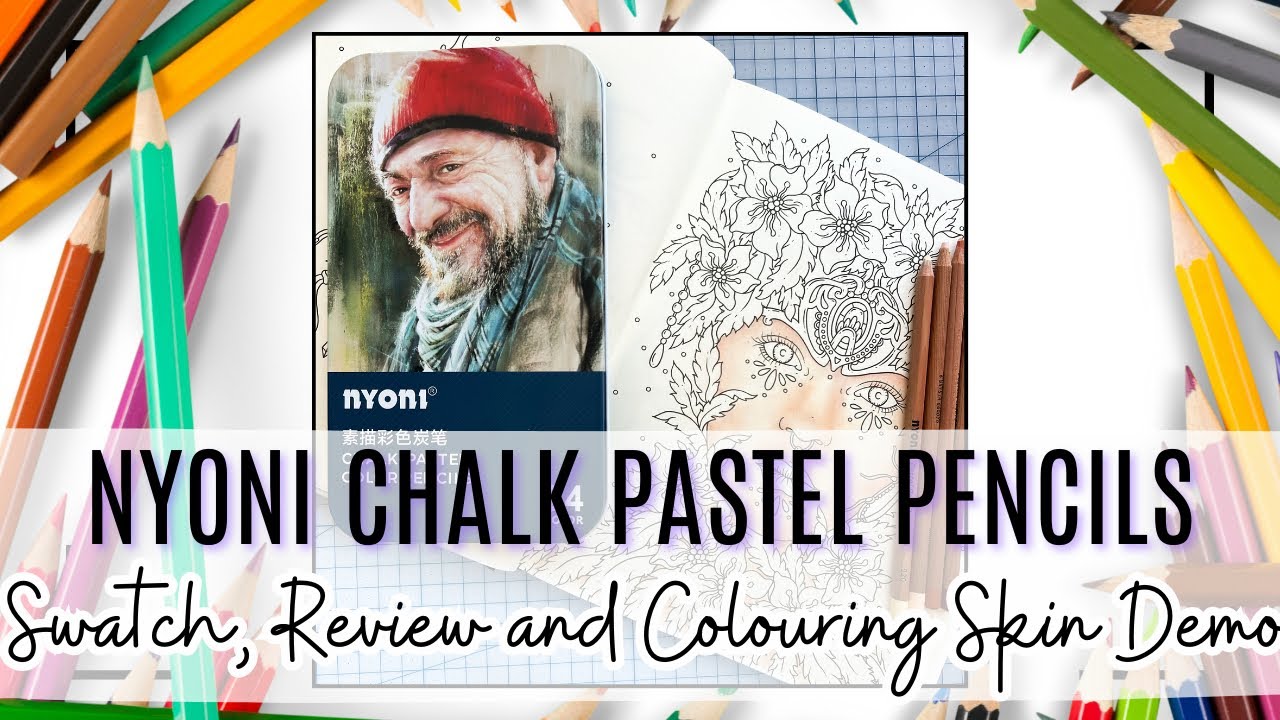 Nyoni Chalk Pastel Pencils | Review, Swatch and Skin Colouring Demonstration