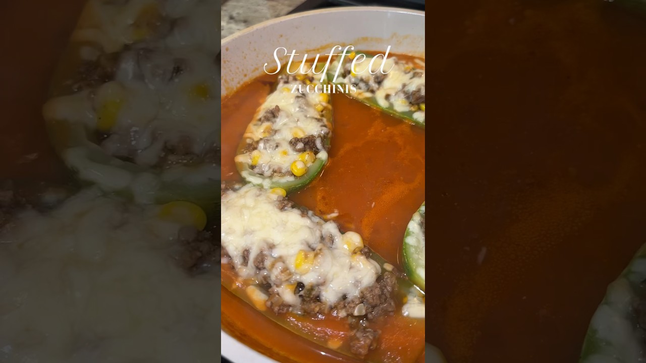 Mexican stuffed zucchini