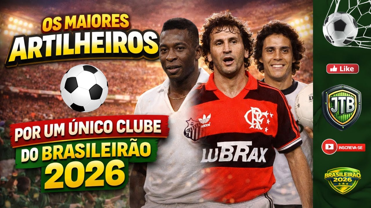 OS MAIORES ARTILHEIROS POR UM ÚNICO CLUBE | BRASILEIRÃO 2026