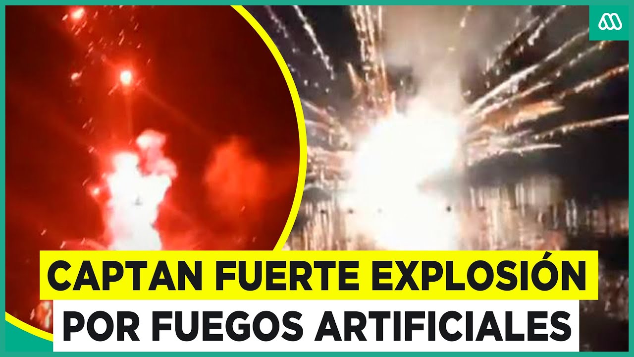 Captan accidente por fuegos artificiales ilegales en Lago Rapel: Chispas impactan a turistas