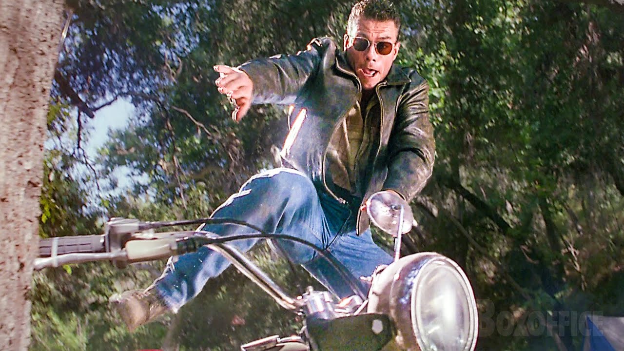 Van Damme lève sa moto et les keufs en Y | Cavale sans issue | Extrait VF