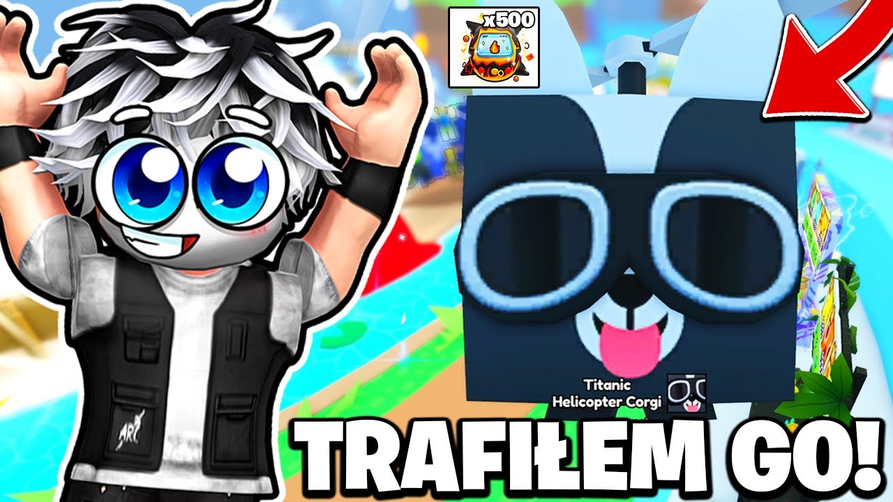 I HATCHED A NEW TITANIC HELICOPTER CORGI! OPENING 500 EGGS IN PET SIMULATOR 99! Roblox
