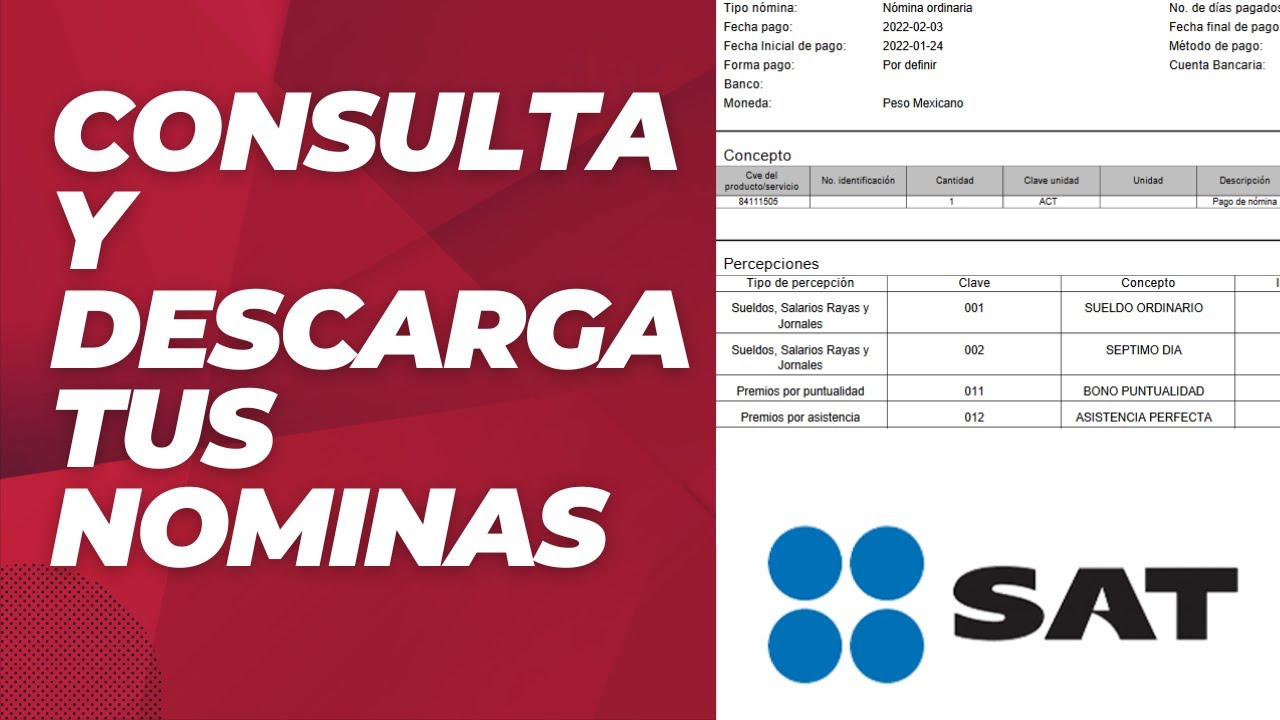 Consulta Recibos de Nómina Desde Portal SAT 2024 CFDI - Declaración Anual