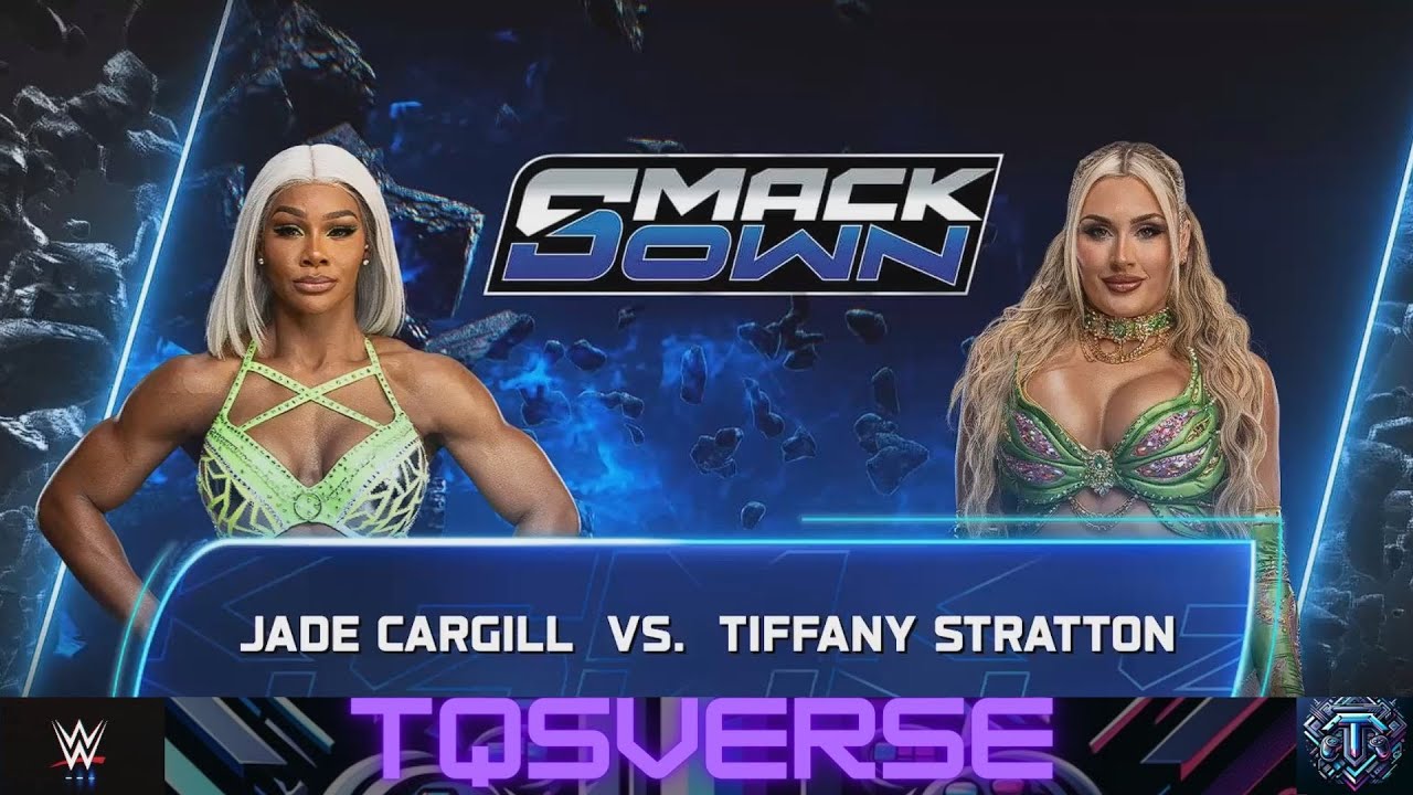 JADE CARGILL VS TIFFANY STRATTON (C). SMACKDOWN. WWE 2K25. TQS