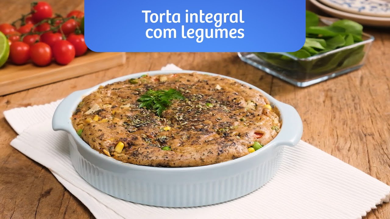 Receita de Torta integral com legumes