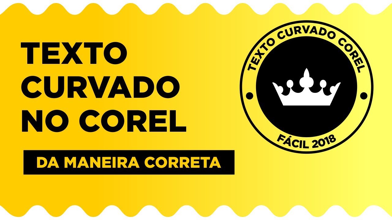 TEXTO CURVADO DA MANEIRA CORRETA   CORELDRAW