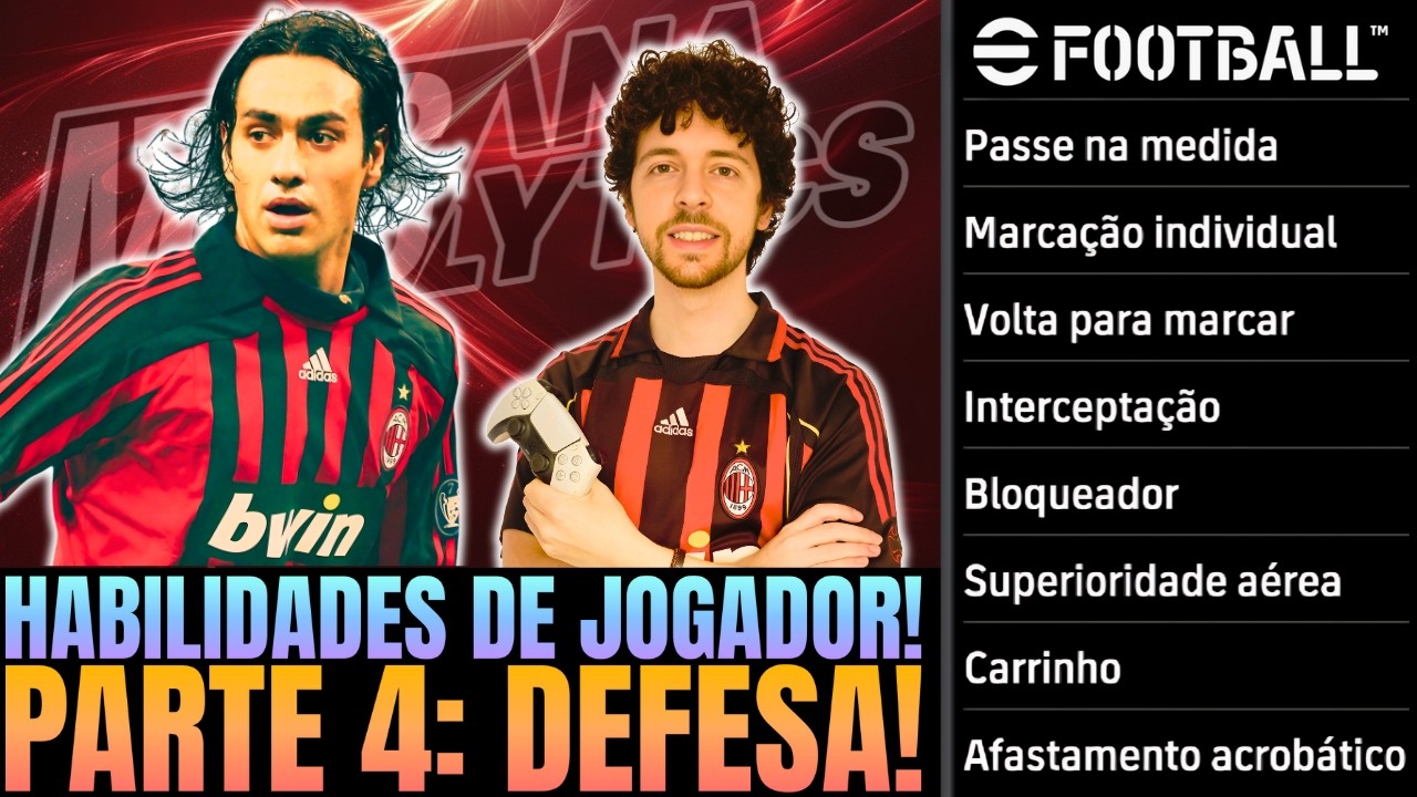 Veja como as HABILIDADES DE DEFESA dos jogadores funcionam no eFootball!⚽🔥