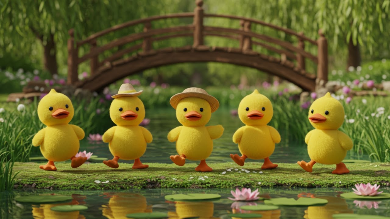 Five Little Ducks Nursery Rhyme | Early Learning Nursery Rhymes | Learning Numbers & Counting