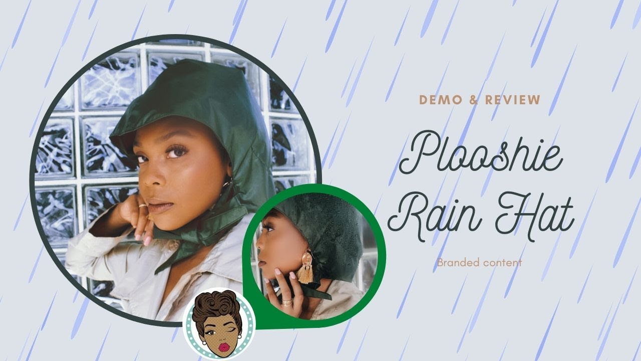 LOVE IT OR LOSE IT: DID MY HAIR STAY DRY? Plooshie Rain Hat demonstration