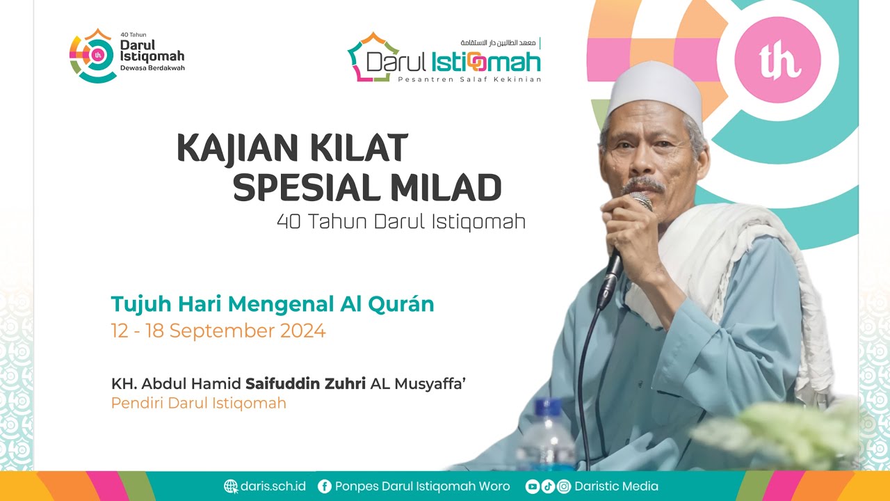 🔴 LIVE H-2 SALUHA SPESIAL MILAD I TUJUH HARI MENGENAL AL QUR'AN I PONPES DARUL ISTIQOMAH WORO