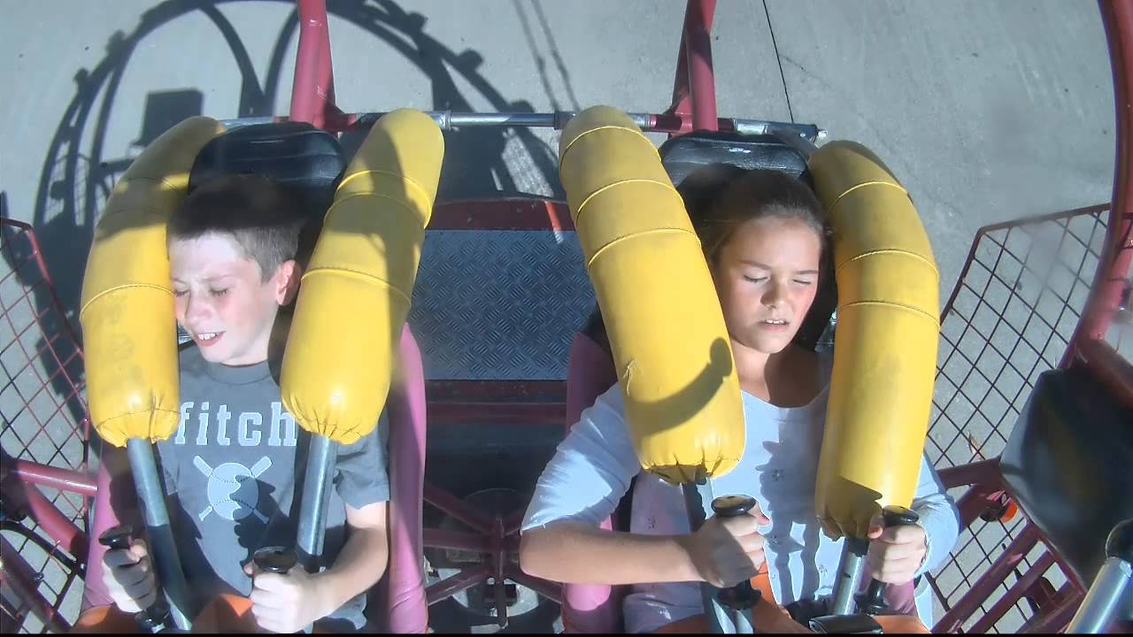 Jadyn Survives Sling Shot @ Kings Island