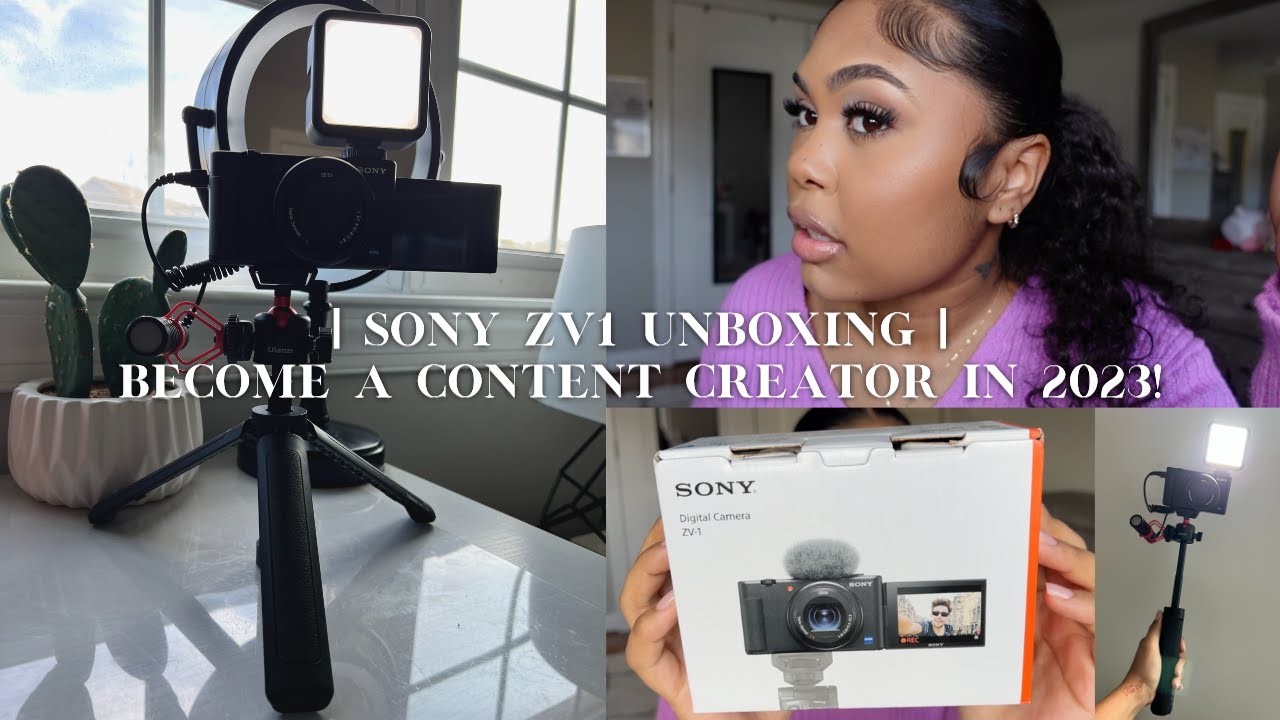 Sony ZV1 Camera Unboxing | Becoming A Content Creator In 2023!