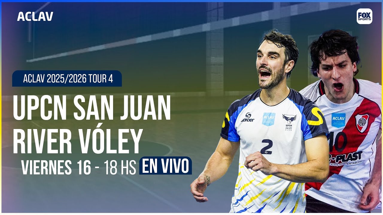 EN VIVO 🔴 || UCPN SAN JUAN vs RIVER PLATE - VÓLEY ACLAV 2025/2026 TOUR 4