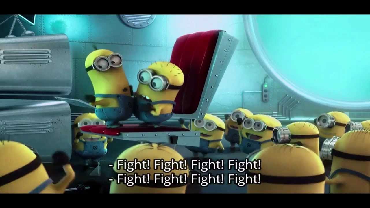Fight to Minion & minion - Despicable me (2012)