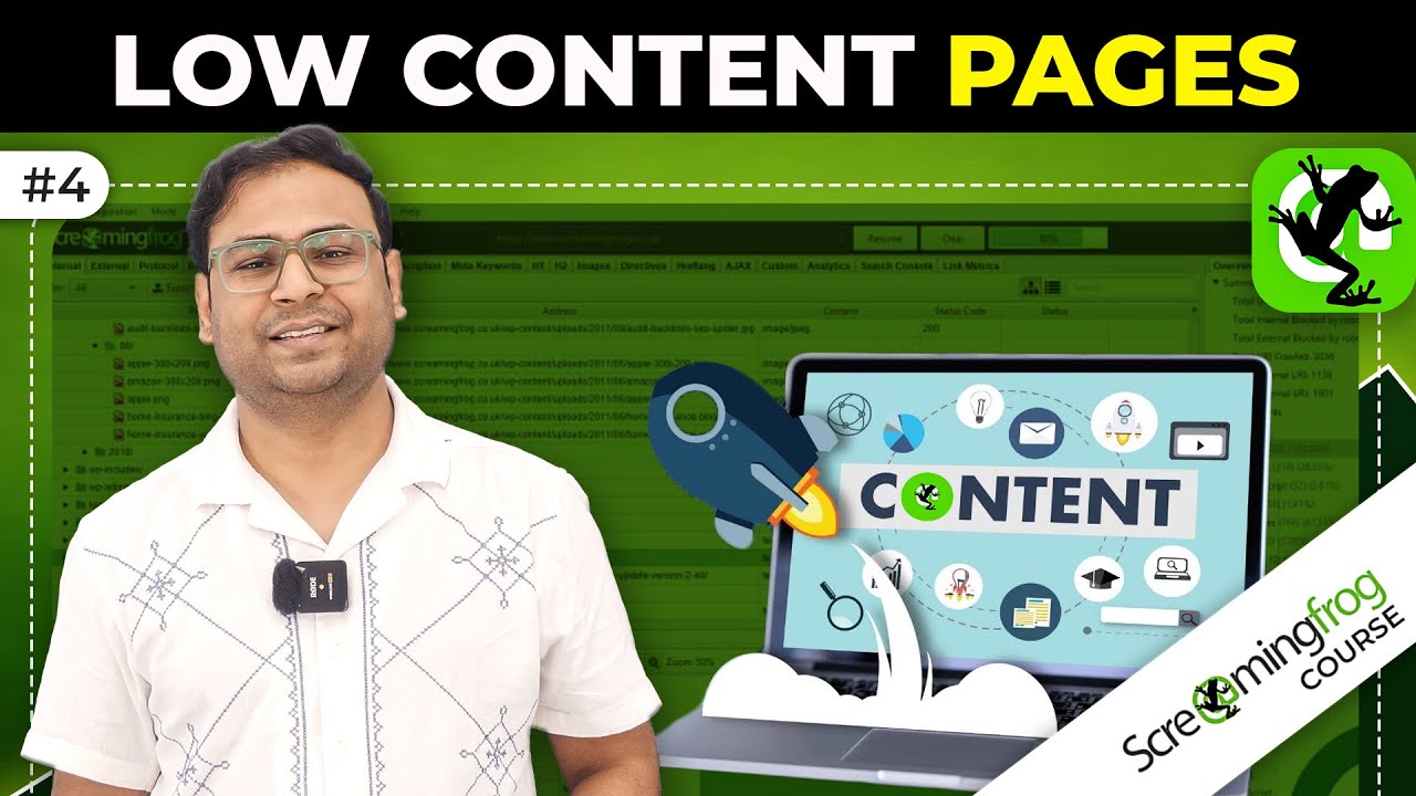 Low Content Pages Report in Screaming Frog | Screaming Frog Tutorial | #4