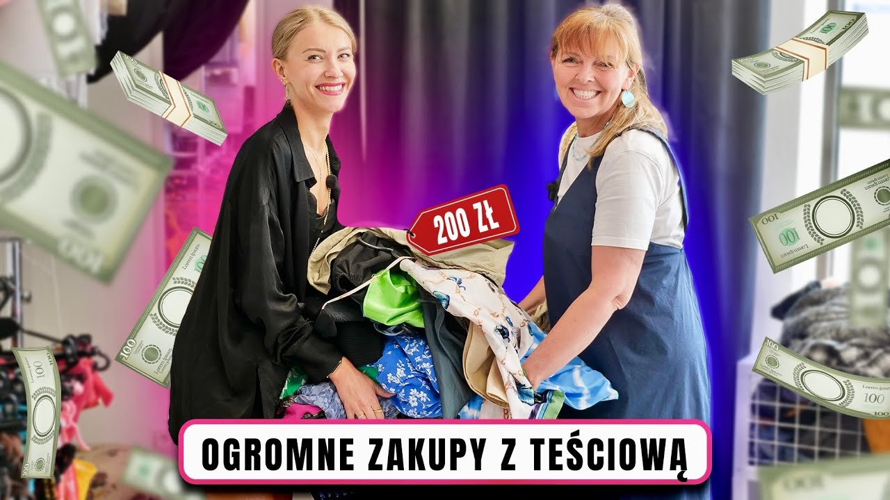 WYDAŁYŚMY 200 ZŁ W LUMPEKSIE Z TEŚCIOWĄ?! 😱 9 nowych rzeczy na łowach lumpeksowych pod Warszawą 🔥