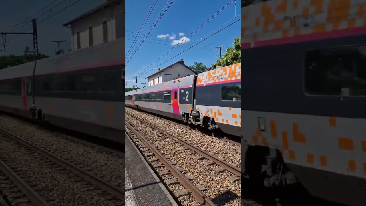 [SNCF]BB67400 + TGV PSE 16 &agrave; la Gare d&rsquo;H&eacute;ricy #sncf #train #tgv #shortvideo #videos #spots