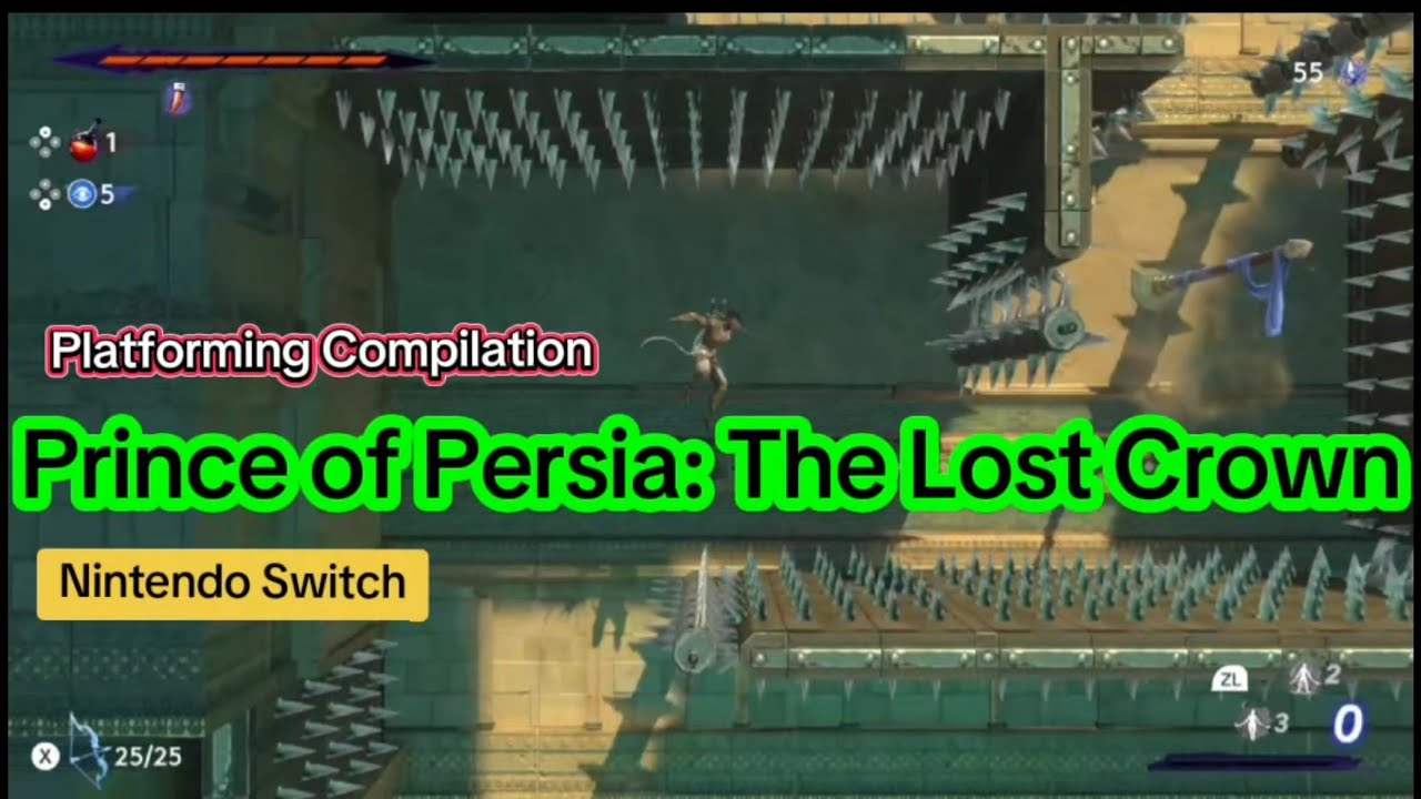Prince of Persia: The Lost Crown - Platforming Compilation - Nintendo Switch