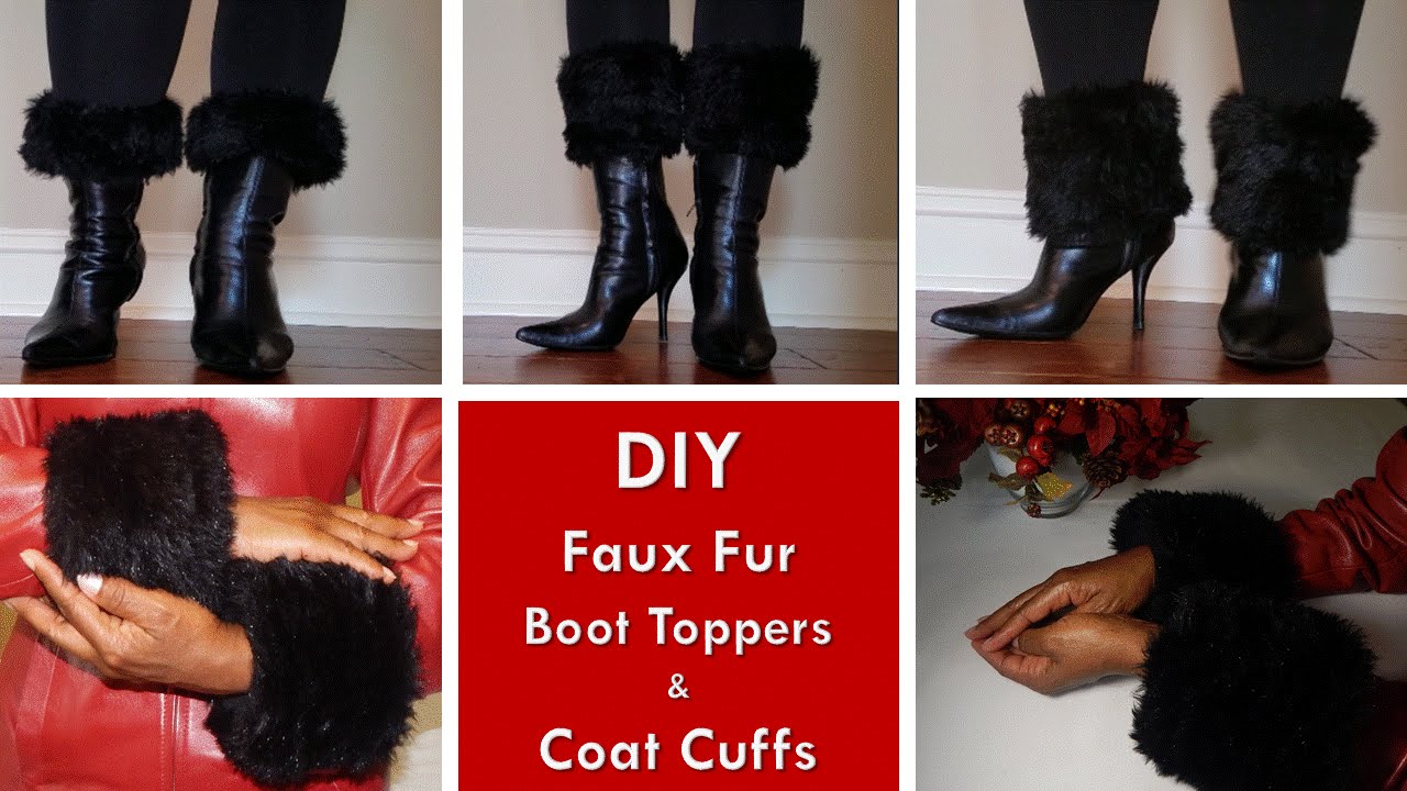 DIY - Boot Toppers And Coat Cuffs |  Bonus Dollar Tree Boot Shapers