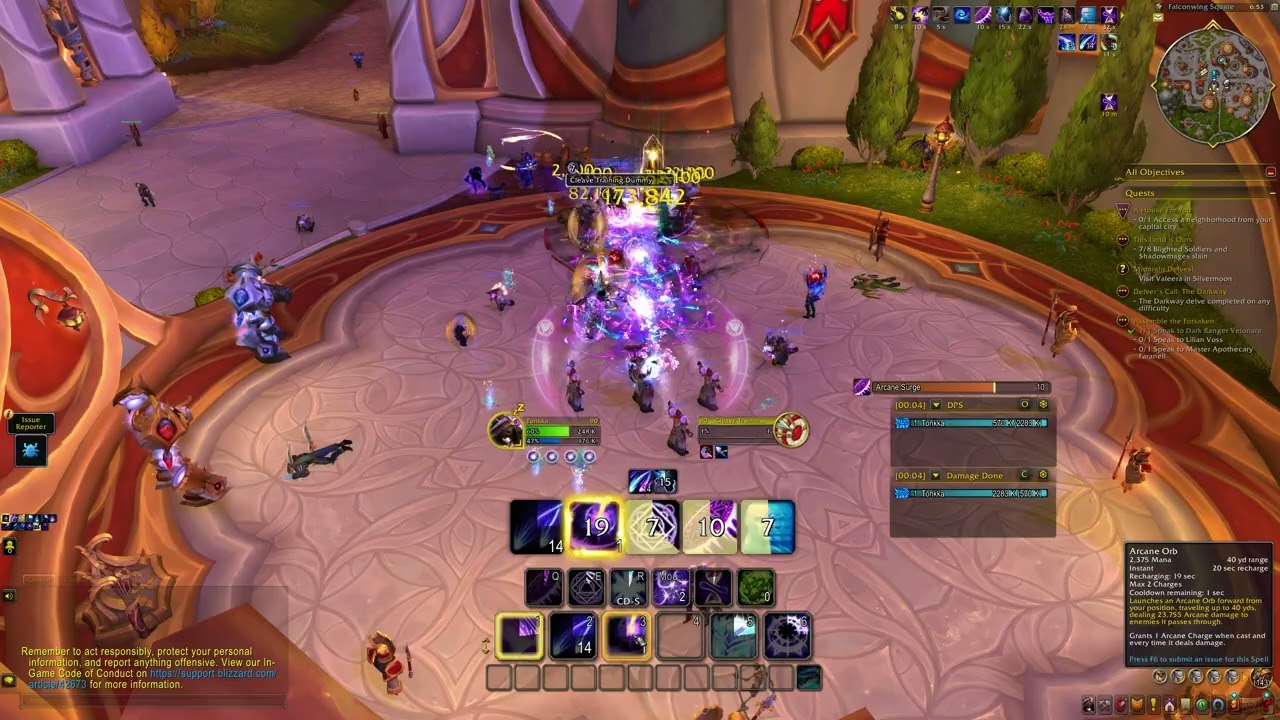 World of Warcraft Midnight Beta - Arcane Mage Burst DPS-AOE