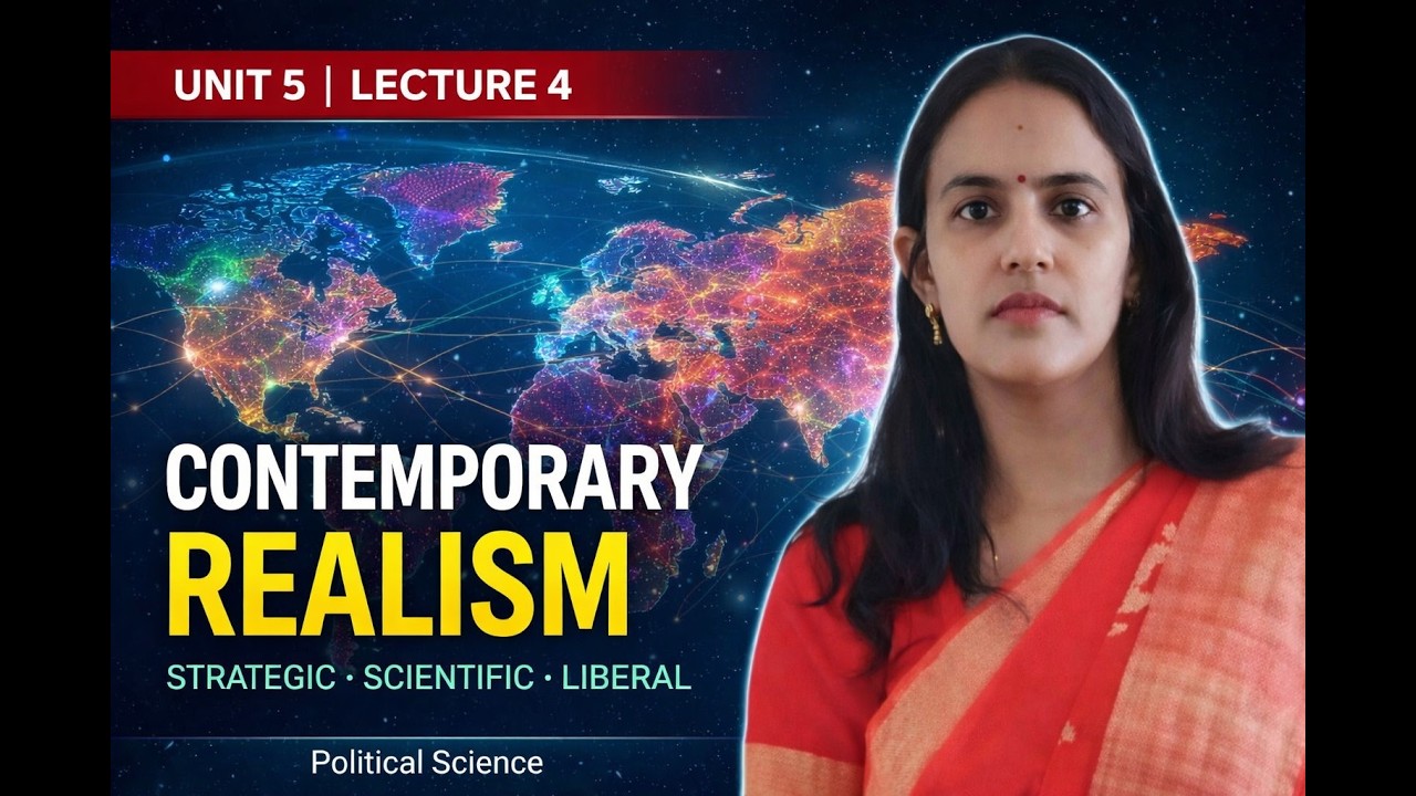 Contemporary Realism in International Relations | U5 Lec 4 | Strategic, Scientific & Liberal Realism