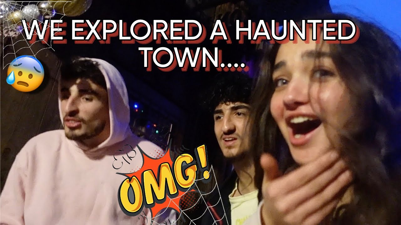 EXPLORING A GHOST TOWN WITH MY BROTHERS AT 1 AM!!