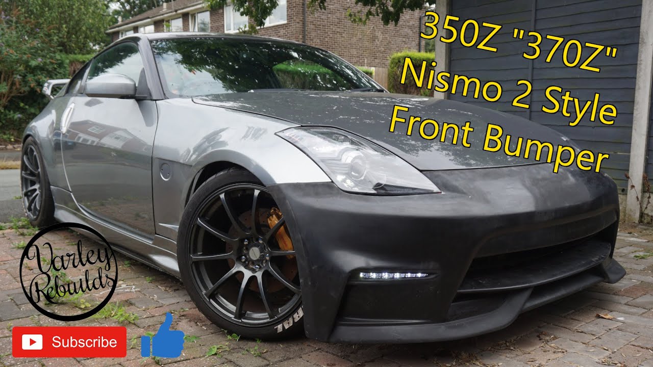 Nissan 350z '370z' Nismo 2 Style Front Bumper + Kia Rio DRLs ***link to DRLs in description***