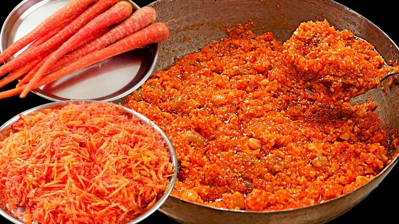Shaadi mei banne wala gajar ka halwa dudh chini ke sath/गाजर हलवा रेसिपी /अनु की किचन 