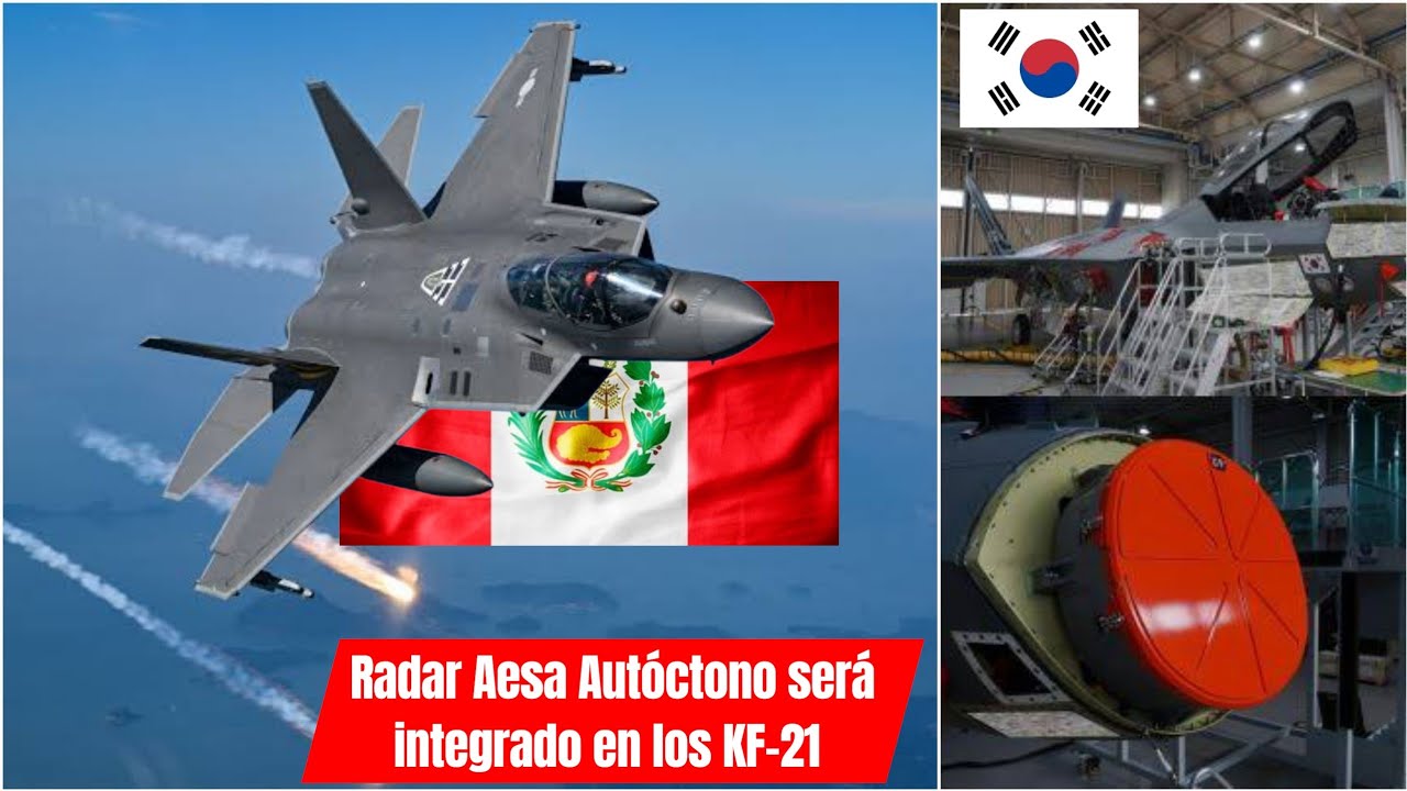 Cazas de combate kf21 ofrecidos a Perú podrán usar radares AESA producidos locamente‼️🇰🇷🇵🇪😲