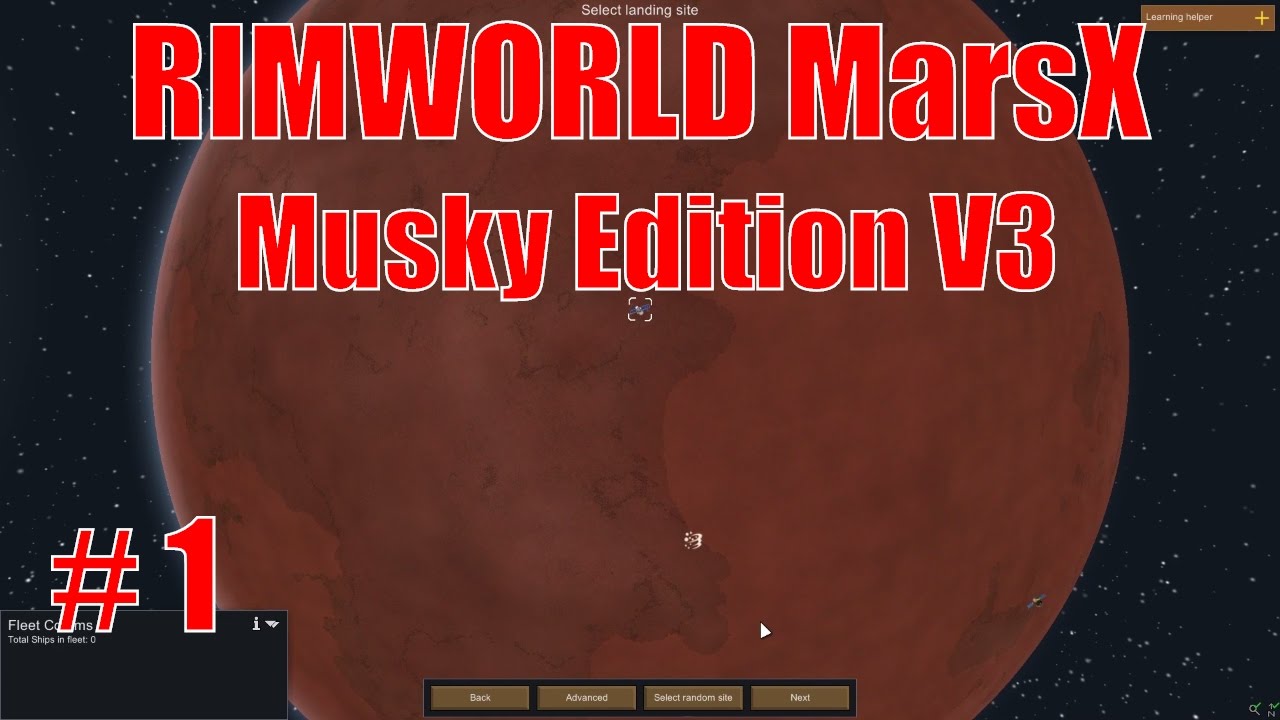 Rimworld MarsX v3.0.2 -  Ep  1 -  Fresh colony  - Let's Play Rimworld Mars