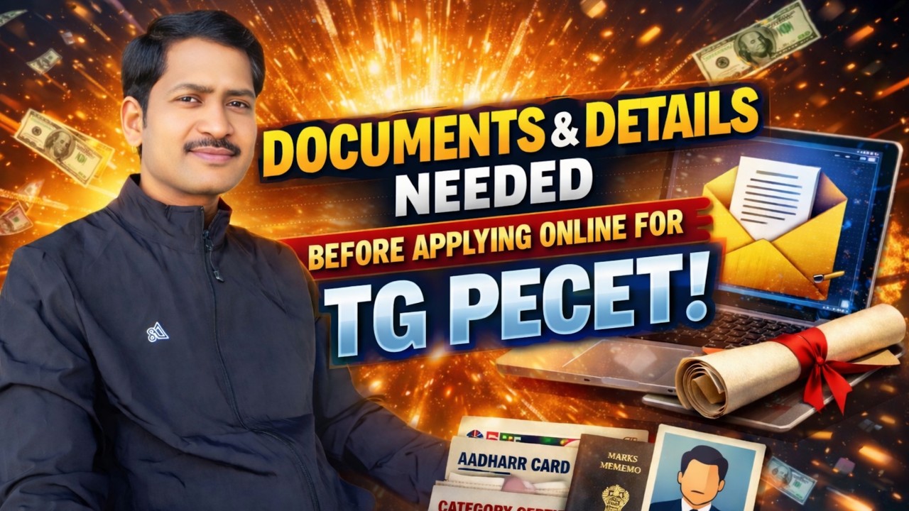 TG PECET 2026 Online Apply Before Documents & Details | Full Guide, @srinupetcreations