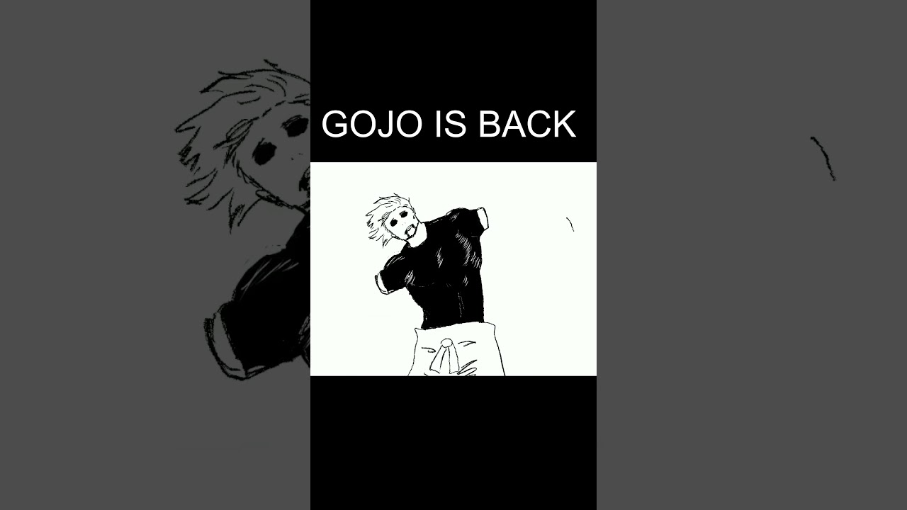 GOJO IS BACK AFTER SUKUNA CUT HIM 😁 #jujutsukaisen #jjk #animation