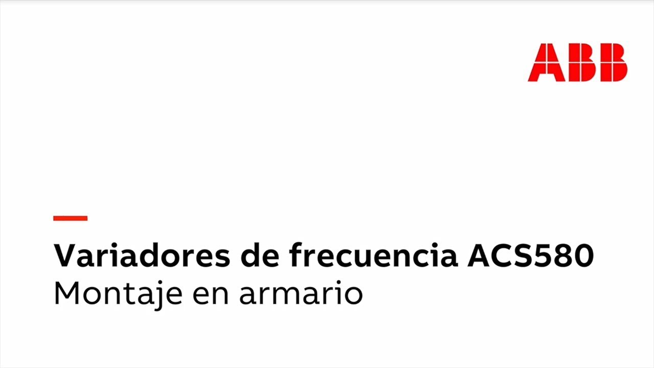 ACS580 - Montaje en armario del módulo de variador