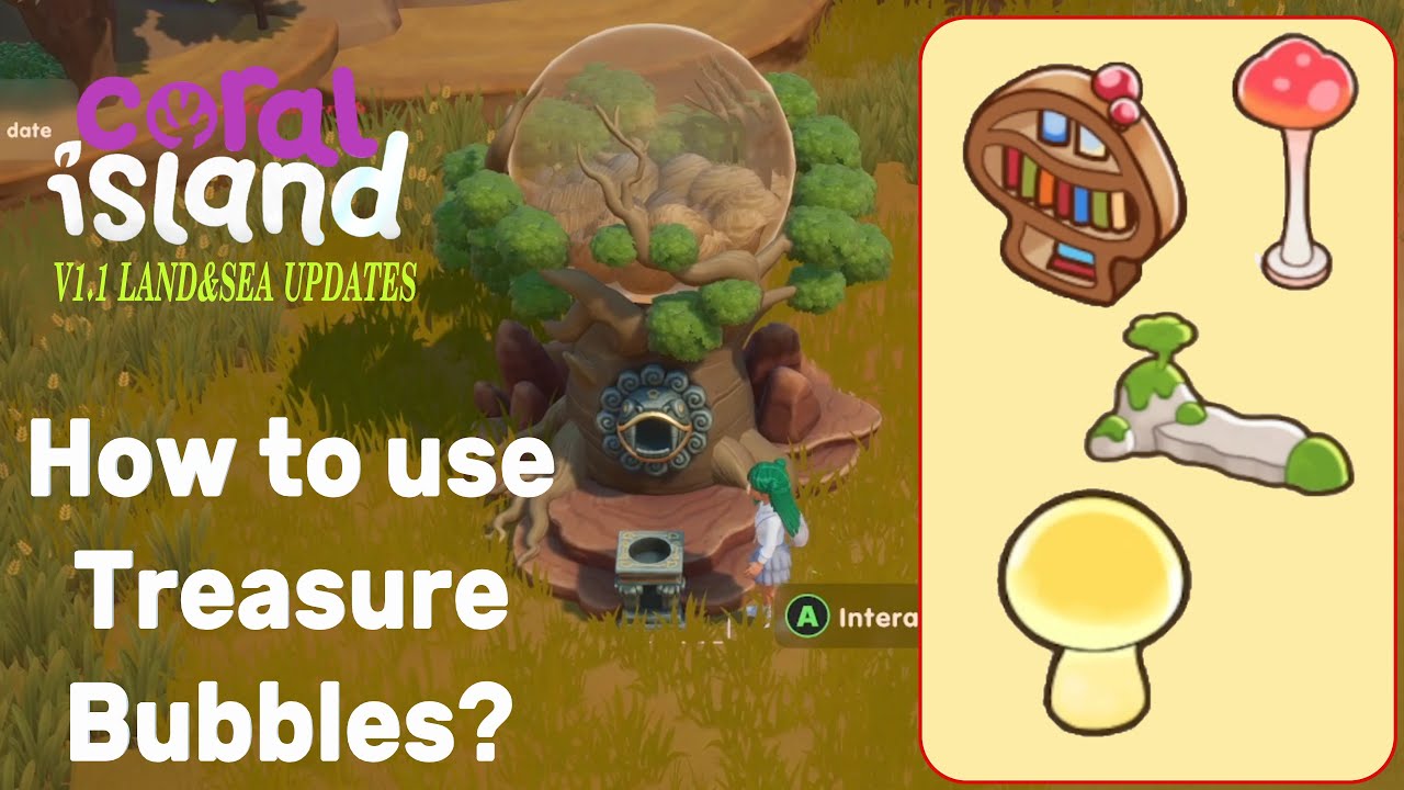 Treasure Bubbles Rewards CORAL ISLAND