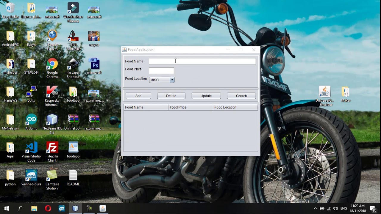 Java GUI with JTable and Arraylist