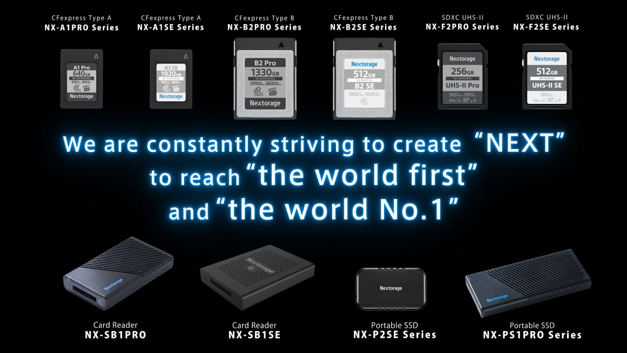 【Nextorage】Imaging Products Lineup【2024.04】