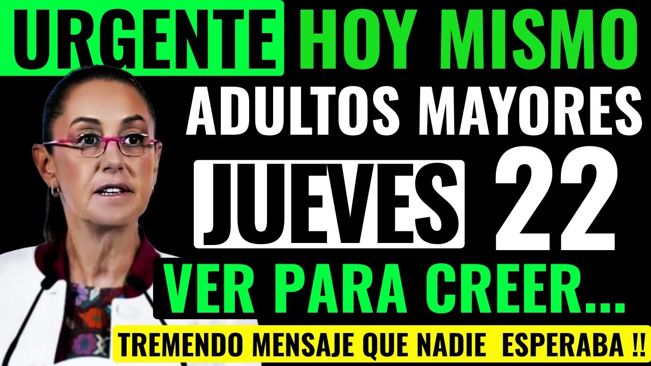 😱VER PARA CREER❗️¡NADIE LO ESPERABA! TREMENDO MENSAJE DE CLAUDIA!💥NUEVOS CAMBIOS ADULTOS MAYORES