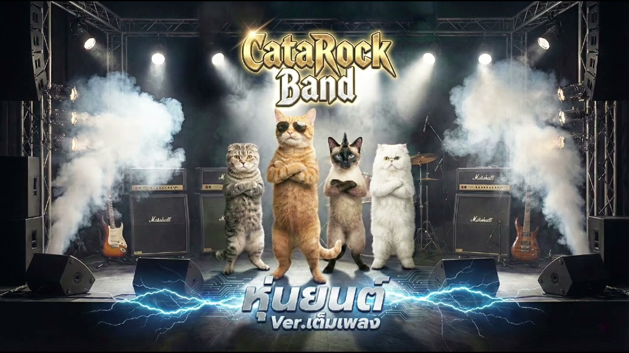 หุ่นยนต์ ver.เต็มเพลง CataRock Band Cr.TikTok @aibachannel555