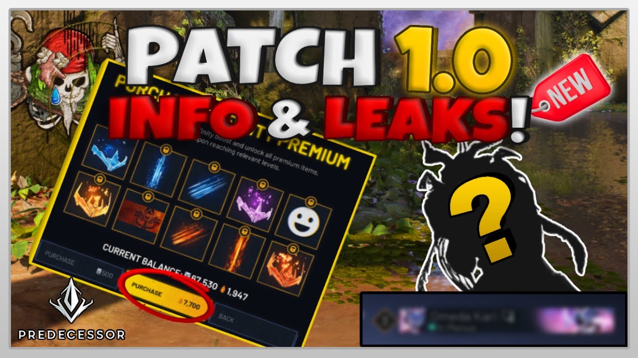 AMBER, NEW LEGACY HERO, MAP CHANGES & MORE!! - v1.0 NEWS | Predecessor Blog Post Overview