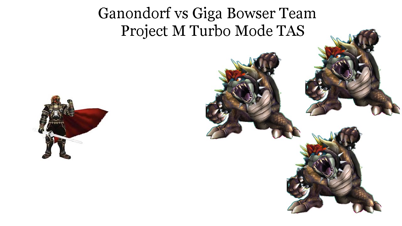 [TAS] Project M Turbo Mode: Ganondorf vs Giga Bowser Team