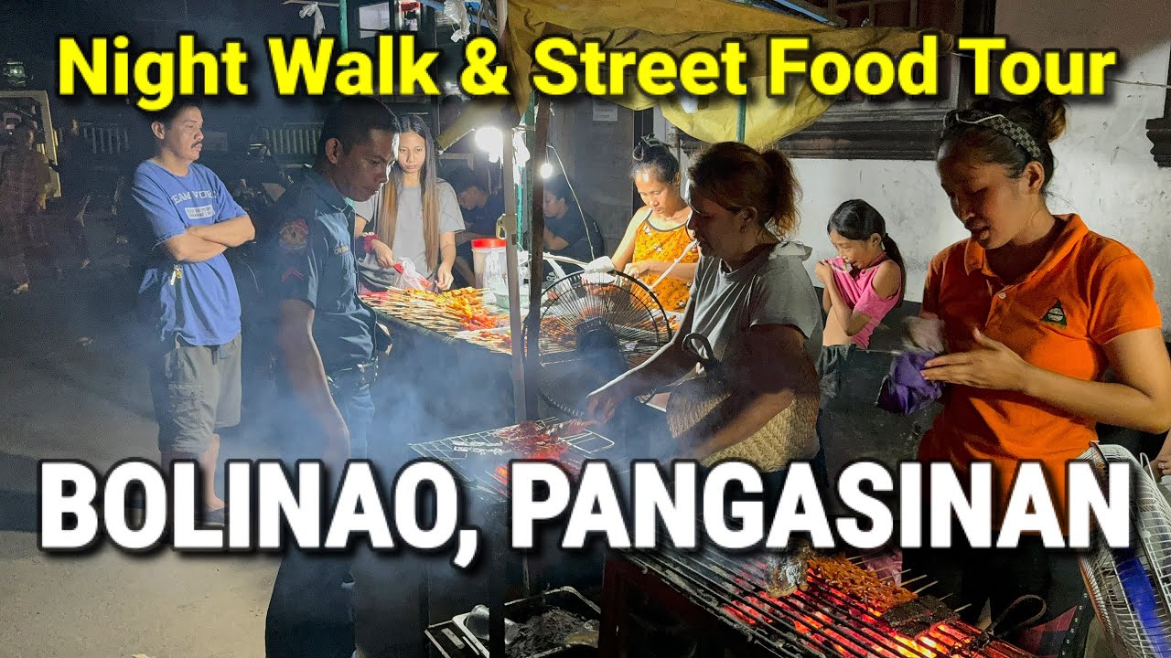 BOLINAO, PANGASINAN at NIGHT | Street Food Tour + Night Walk  in Bolinao | PHILIPPINES