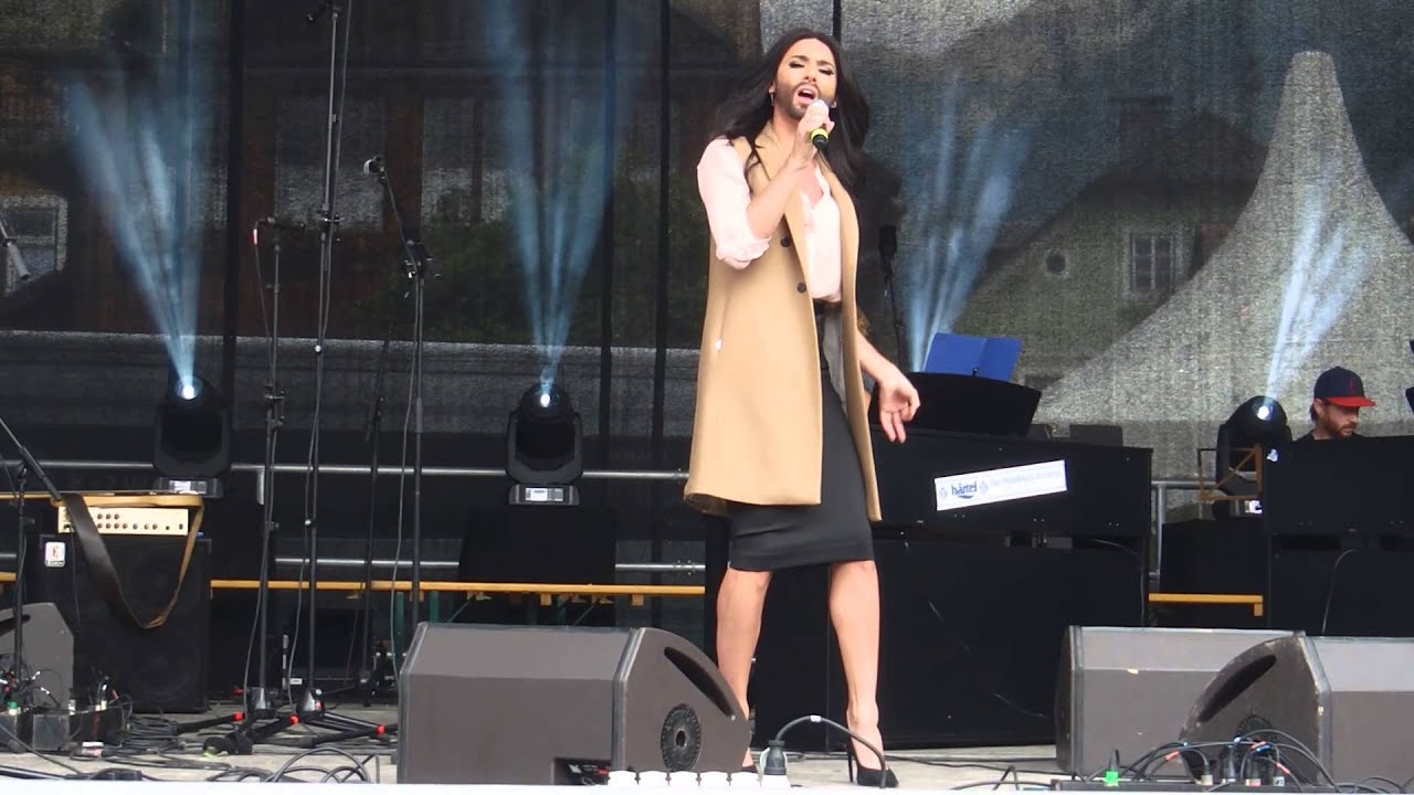 Empfang für Conchita in Bad Mitterndorf 