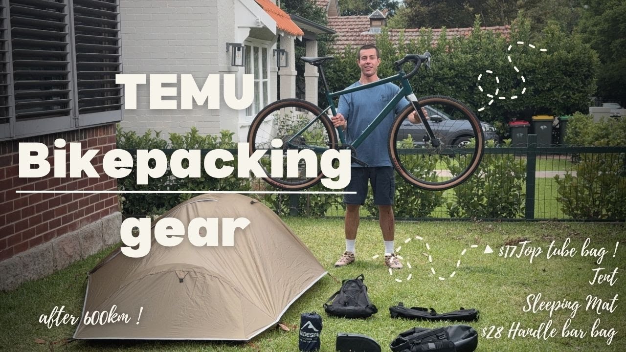 TEMU bikepacking gear review | Ultralight tent, sleeping mat and Bike bags