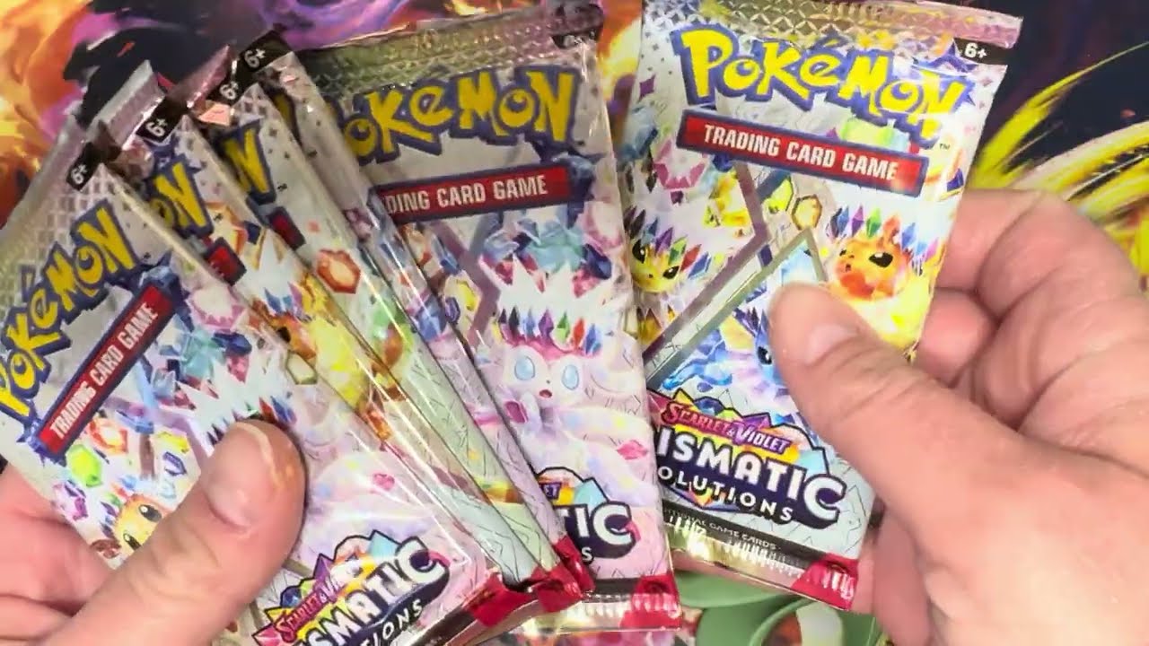 Unboxing prismatic evolutions Pokemon cards