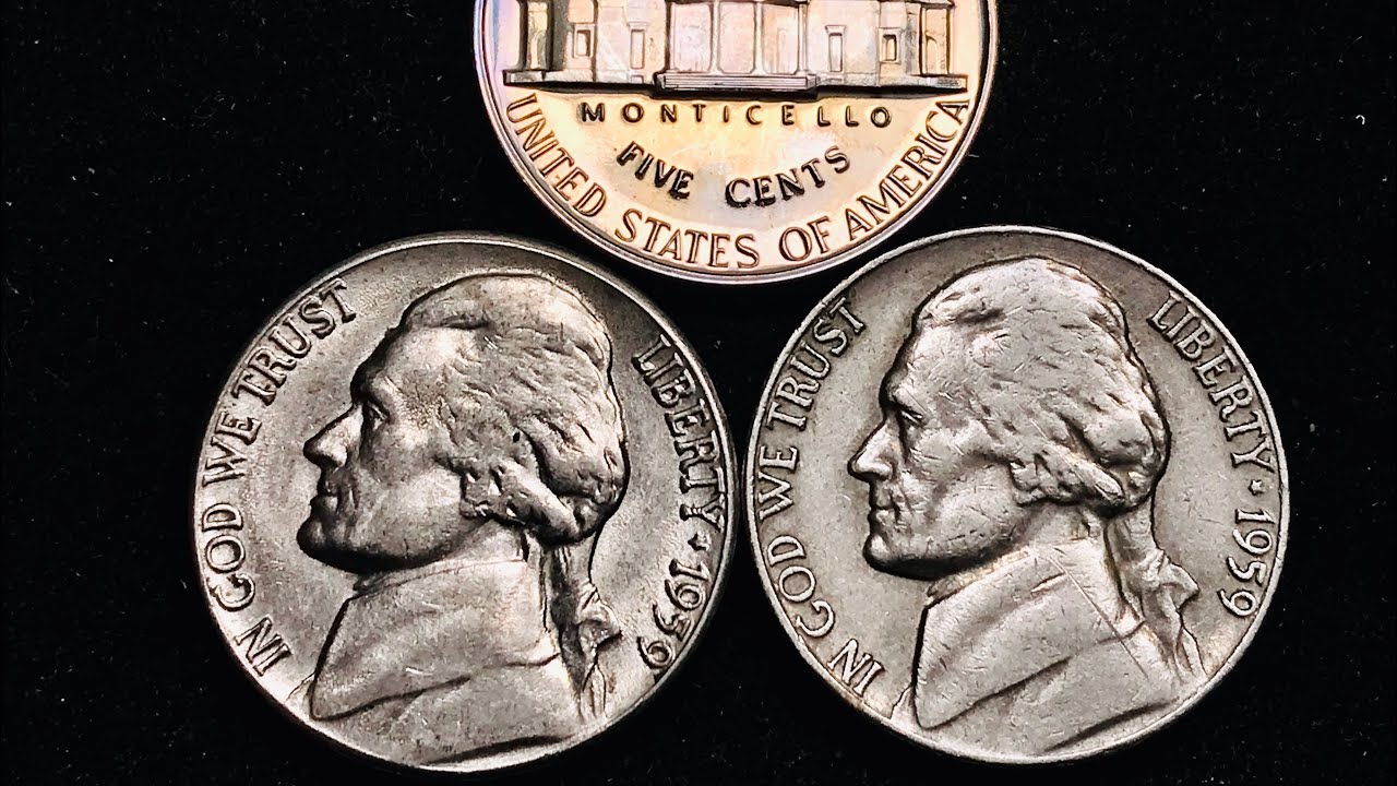 US 1959 Jefferson Nickels Worth Money - United States Coins