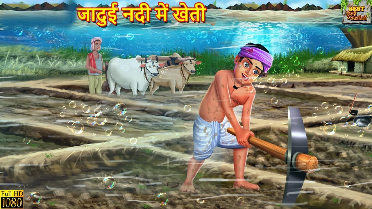 जादुई नदी में खेती | Jadui Nadi Me Kheti | Hindi Kahani | Moral Stories | Bedtime Stories