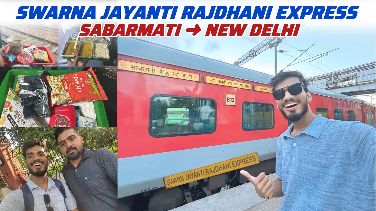 Sabarmati To New Delhi 12957 Swarna Jayanti Rajdhani 3rd AC Full Journey Vlog 🇮🇳🚆”