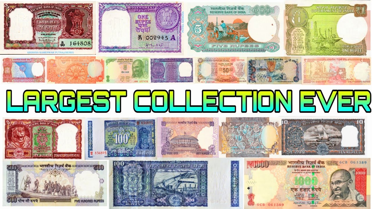 Old Indian Banknote Collection