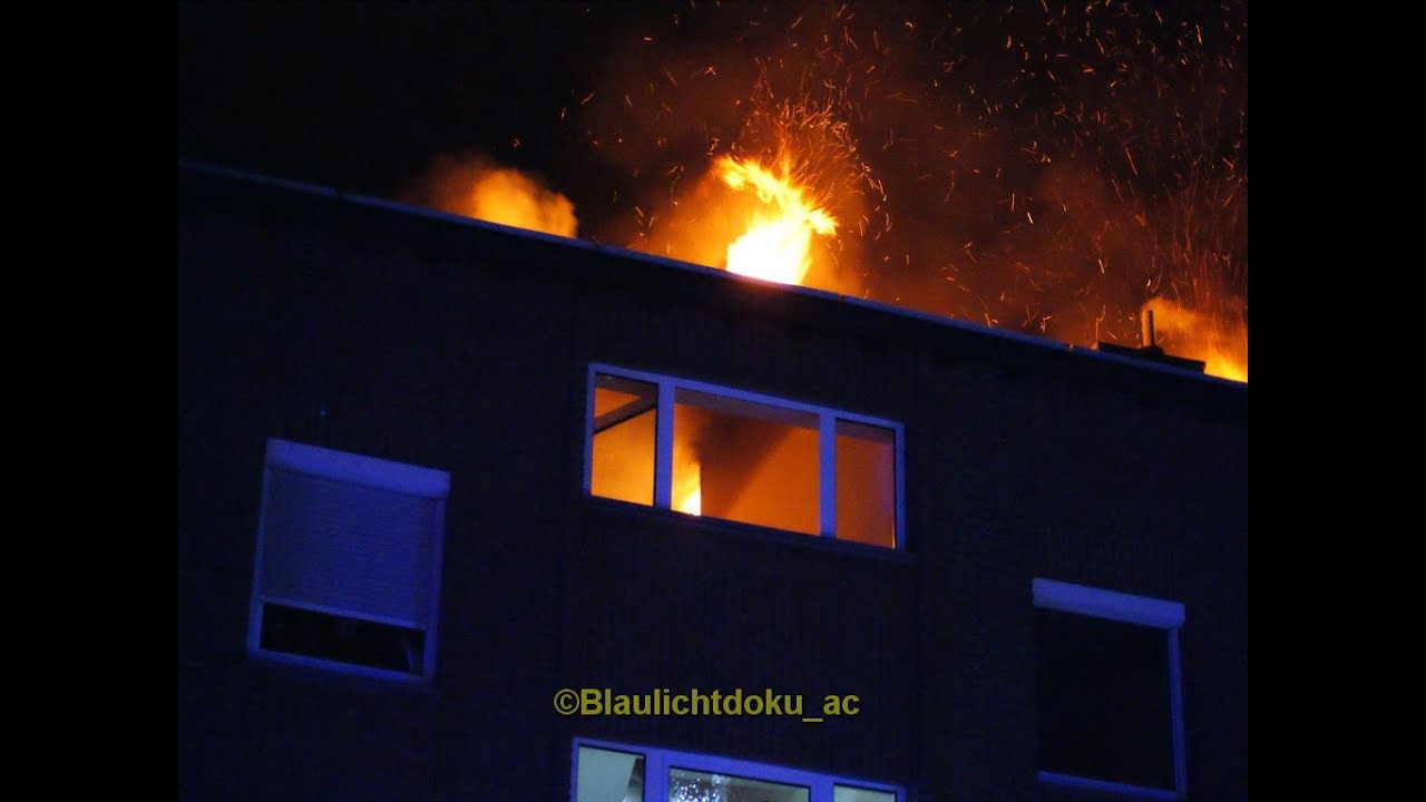 2021-01-01 Würselen: Dachstuhlbrand